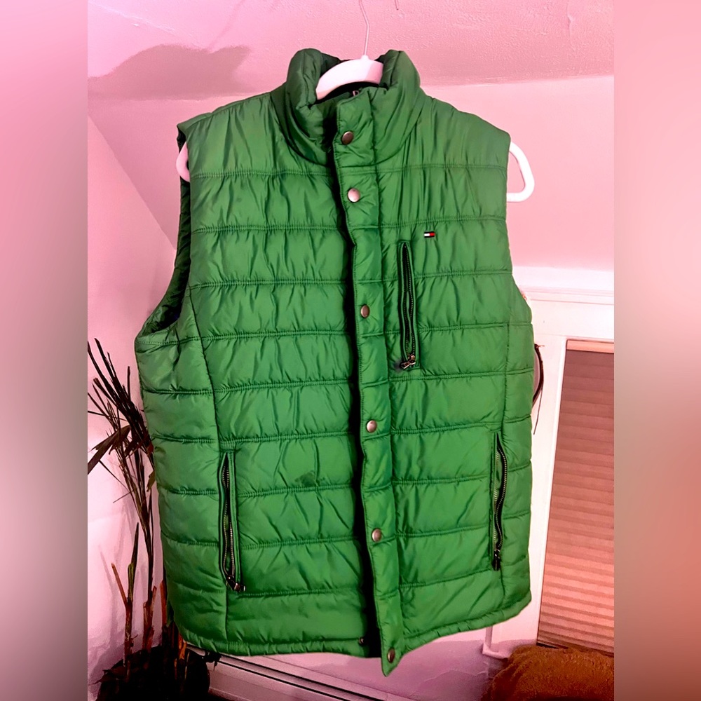 Tommy Hilfiger Mens Green Vest Size M